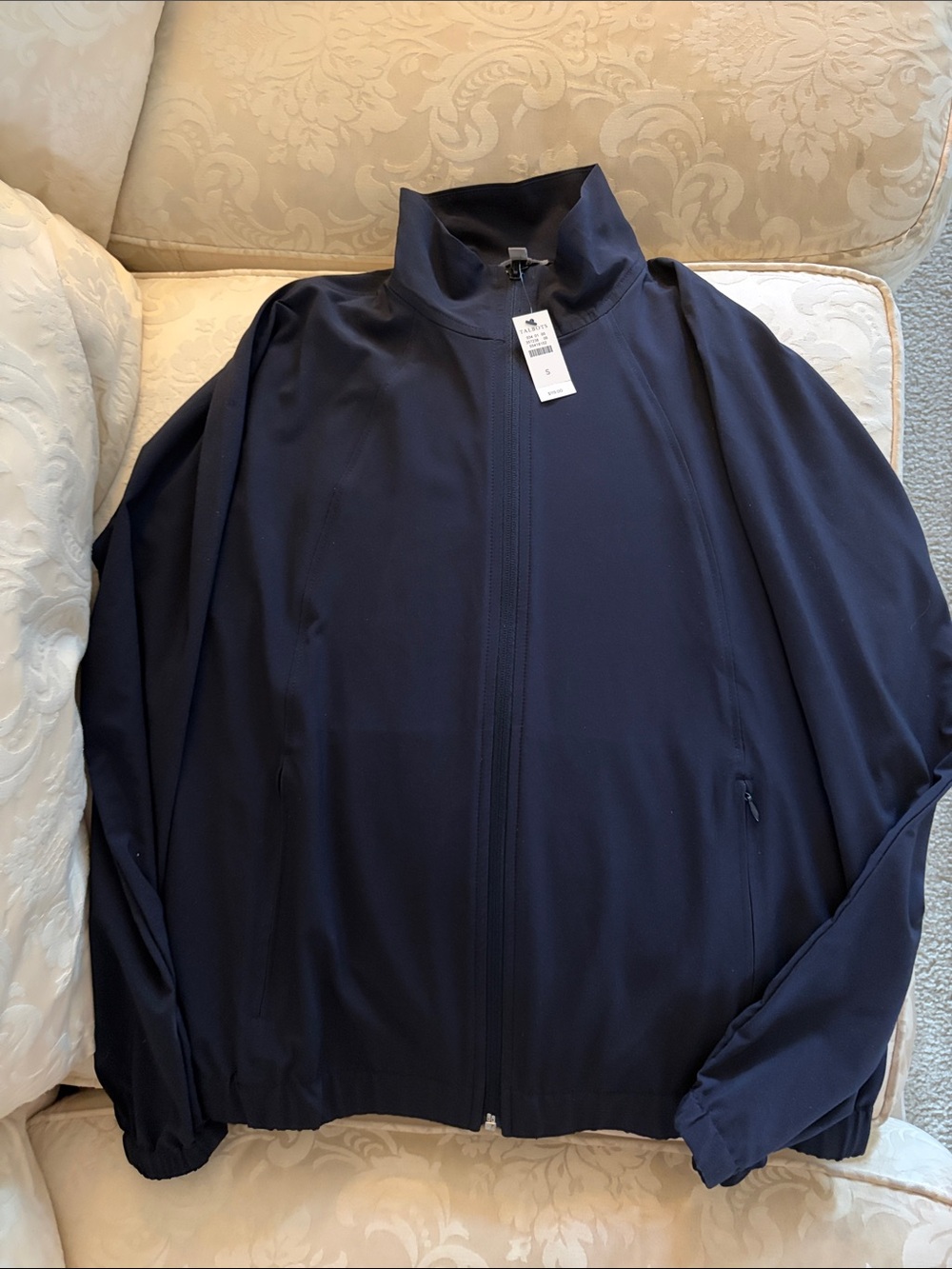 Talbots Navy Full-Zip Women's Windbreaker
